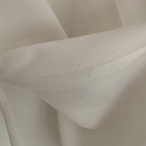 J CREW DRAPEY CRÊPE FAUX WRAP WHITE TOP / BLOUSE / 6P / SMALL / PETITE - Picture 5 of 6